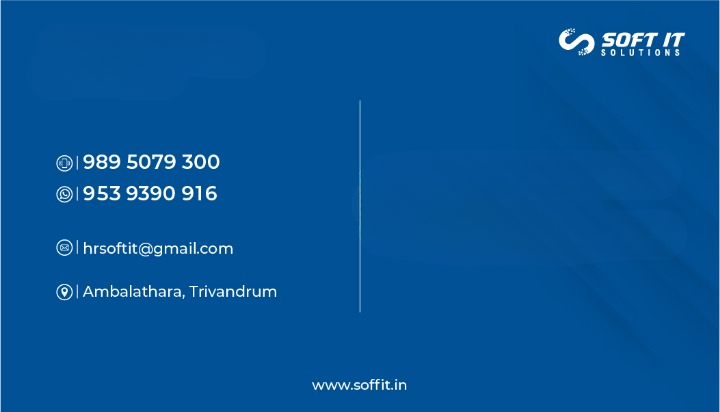 Soft IT Solutions Visiting Card